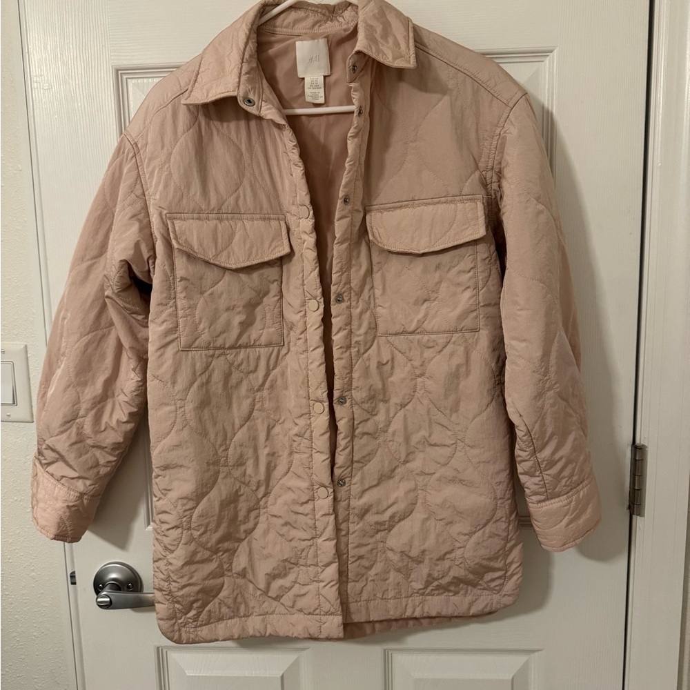 H&M Light Pink Utility Jacket.SizeXS